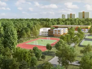 Новый корпус школы в Цветах поставили на кадастровый учет